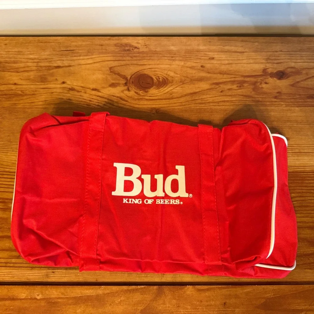 New Minnesota Twins Baseball Bud King of Beers‎ Red Duffle Bag Merch